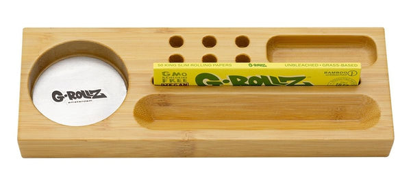 G-ROLLZ | Small Portable Bamboo Tray 20cm x7cm x 2cm