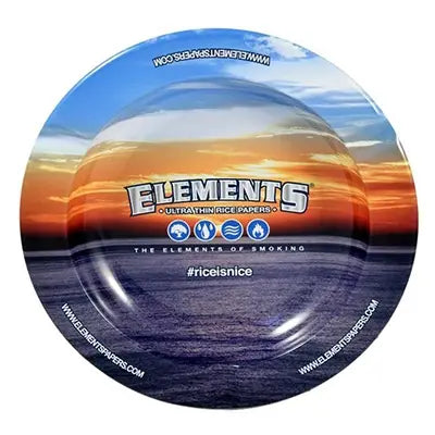 Elements Blue Metal Ashtray