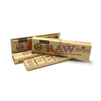 Raw Classic King Size Slim Rolling Papers With Pre-Rolled Tips