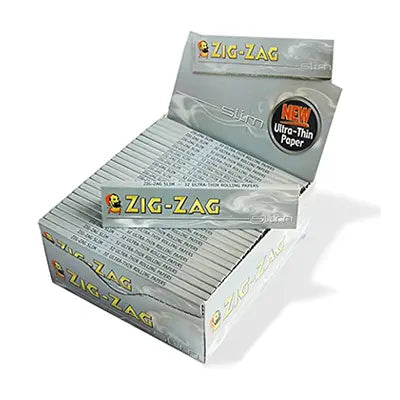 ZIG-ZAG King Size Silver Slim Cigarette Rolling Papers