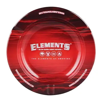 Elements Red Metal Ashtray