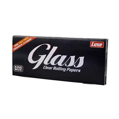 Glass King Size Clear Cellulose Cigarette Rolling Papers