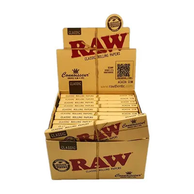 Raw Classic Connoisseur King Size Slim Rolling Papers & Tips