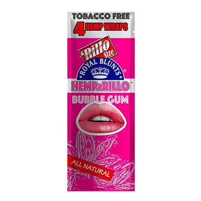 Royal Blunts Hemparillo Bubble Gum 4 Hemp Wraps