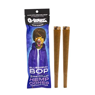 G rollz pre rolled hemp cones Blueberry bop