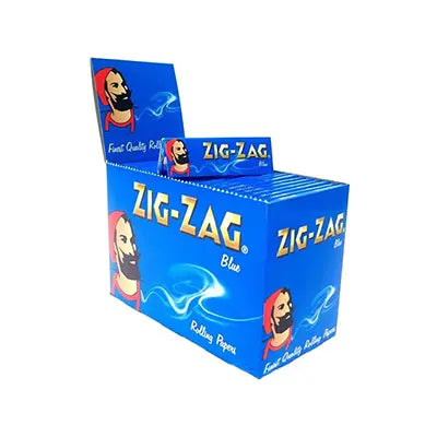 Zig Zag Blue Standard Size Slow Burning Rolling Papers