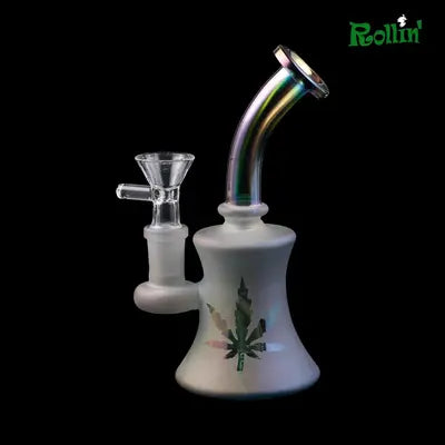 GB 6 inch glass print water pipe