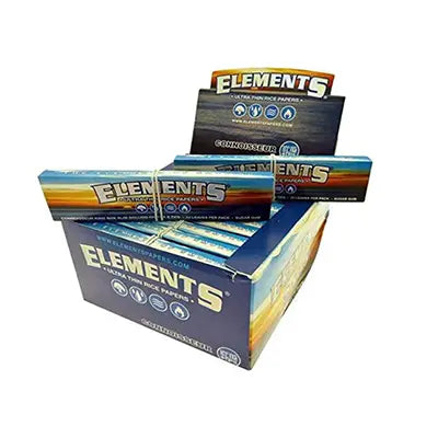 Elements Ultra Thin Rice Connoisseur King Size Slim With Tips Rolling Paper
