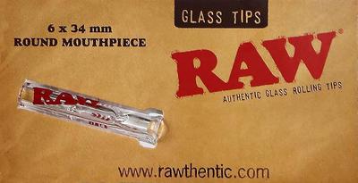 RAW Glass Tips With Round Mouthpiece