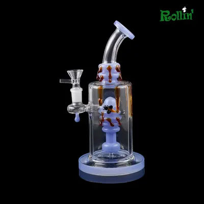 GB 10 inch Honey percolator water pipe Sky blue color