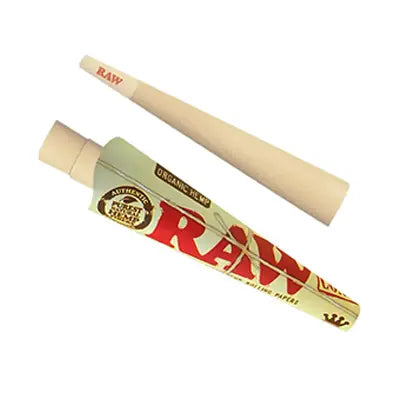 Raw organic hemp king size cone 3 per pack