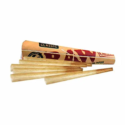 Raw Classic 1 1/4 pre rolled cone - 6 per pack