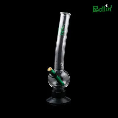 GB 11.8 inch glass water pipe Base plastic