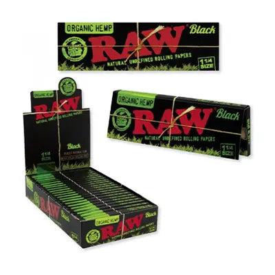 RAW Black Organic Hemp 1¼ Size