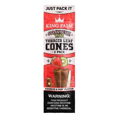 KING PALM Flavoured Squeeze & Pop Tobacco Leaf Cones - Strawberry Kiwi