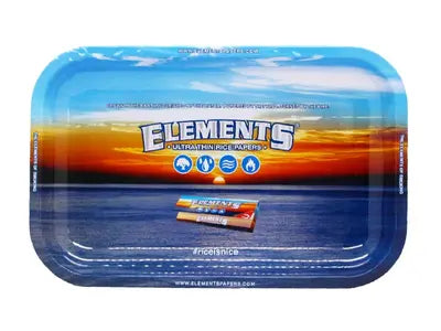 ELEMENTS Blue Medium Metal Rolling Tray