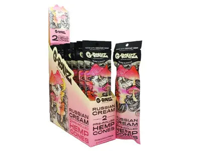 G-ROLLZ Pre-Rolled Hemp Cones - 2 Cones Per Pack - Russian Cream