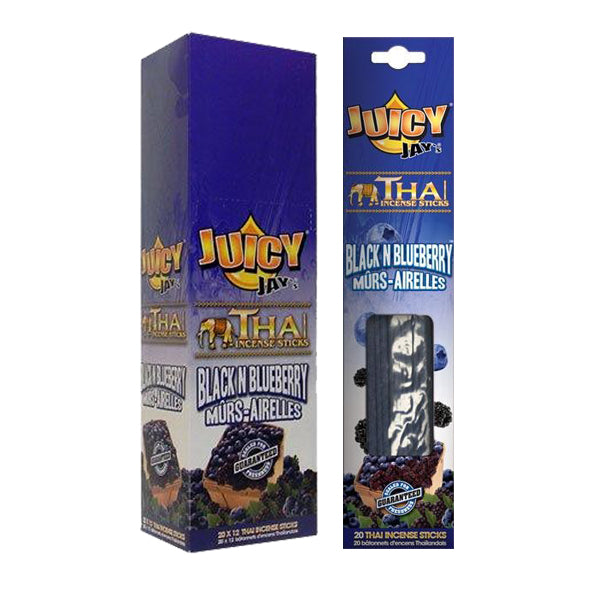 JUICY JAYS Thai Incense Sticks - Black N Blueberry