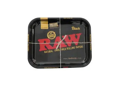 RAW Black Rolling Tray medium size