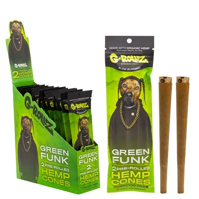 rollinbd.com-Product-Collection-G-ROLLZ Pre-Rolled Hemp Cones - 2 Cones Per Pack - Green Funk