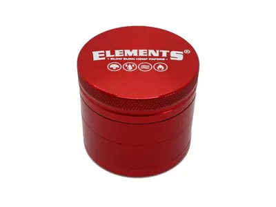 rollinbd.com-Product-Collection-ELEMENTS 4 Part Grinder - Red - small